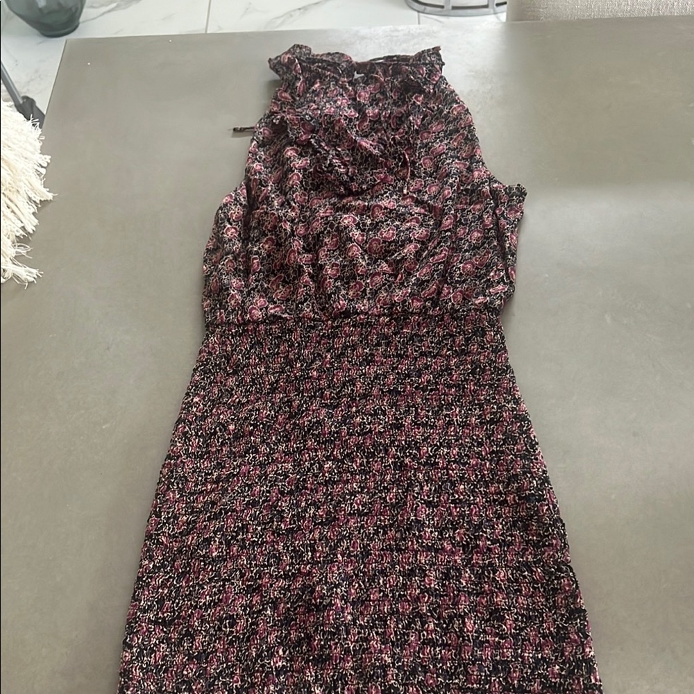 Free People Multicolored Ruched Body-Con Midi Dress